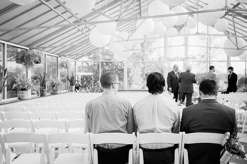 Farmington Gardens Guests in Greenhouse Waiting for Ceremony